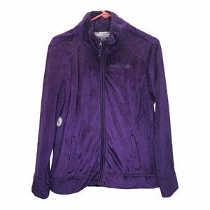 FREE COUNTRY Fleece Jacket Butter Pile Purple Full Zip Womens Large NEW